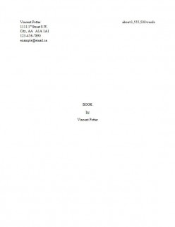 manuscript title page