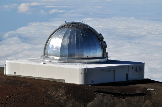 NASA's Infrared Telescope atop Mauna Kea. (Do you think those guys like brownies?)