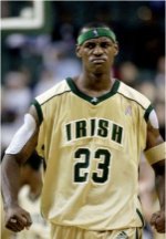 Lebron James as a high school player at Akron St. Vincent 