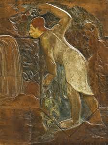 Mysterious Water, Gauguin Wood Carving (1894)