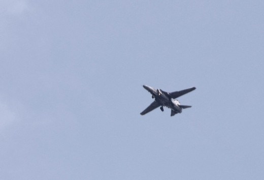 The majestic flight of an IAF fighter jet over Hollong