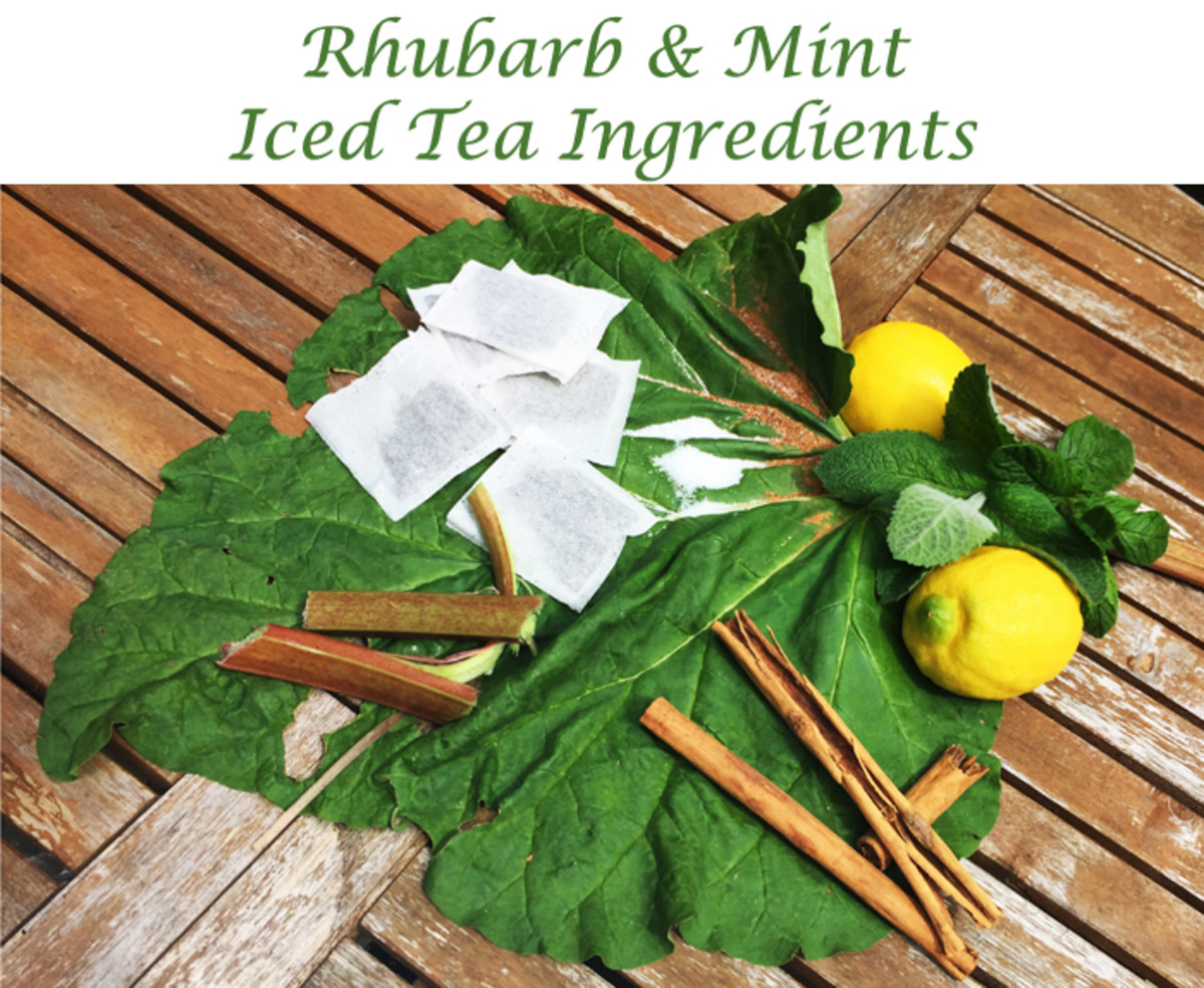 Rhubarb and Mint Iced Tea Recipe