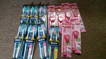 I only paid tax for all these toothbrushes!