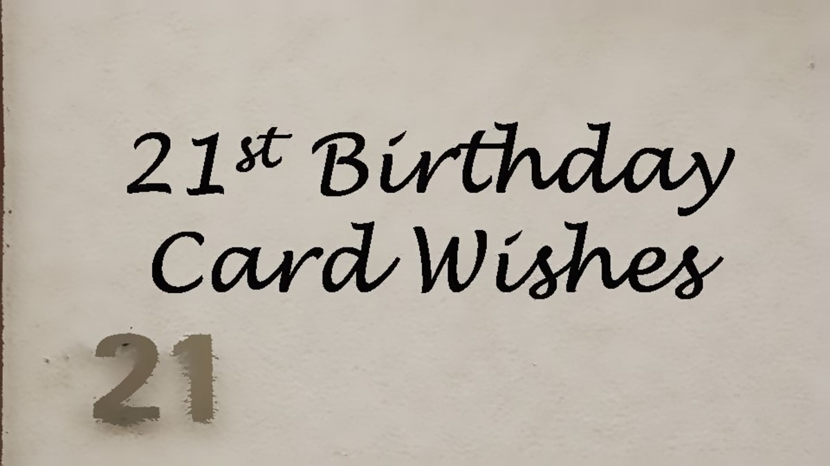 What To Write In A 21st Birthday Card For Girlfriend