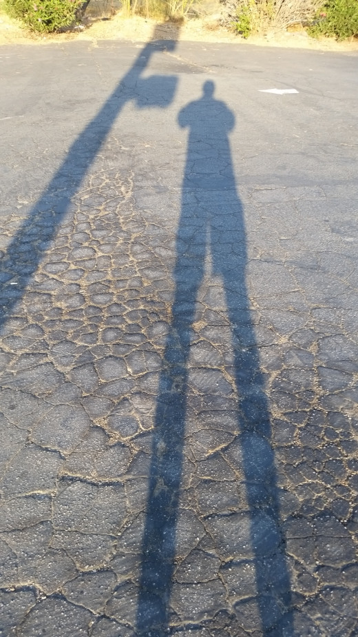 Yes, at "my age," I can cast quite the shadow!