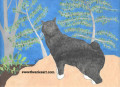 Creating a Drawing of Annie Cat Looking Over the Hillside
