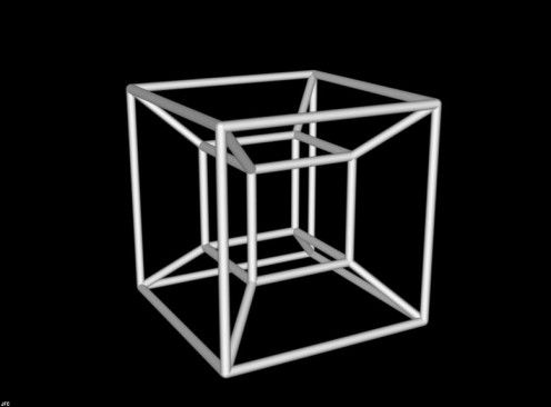 A tesseract is a cube in four dimensions. In 3D, it is only a cube.