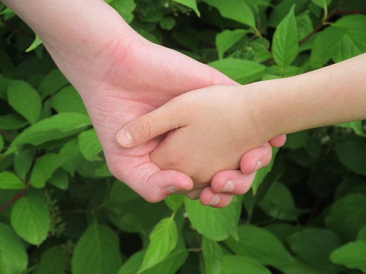 Hold my hands... 'cause I put my trust in you.