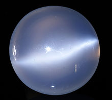 Polished moonstone gem