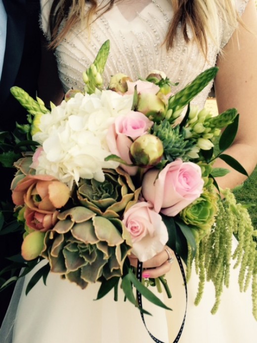 How To Make a Succulent Bridal Bouquet