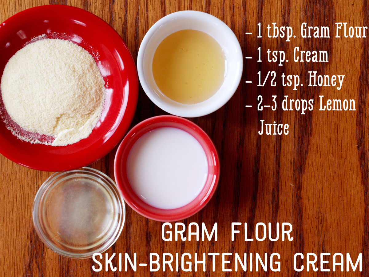 Turmeric gram flour and milk face mask
