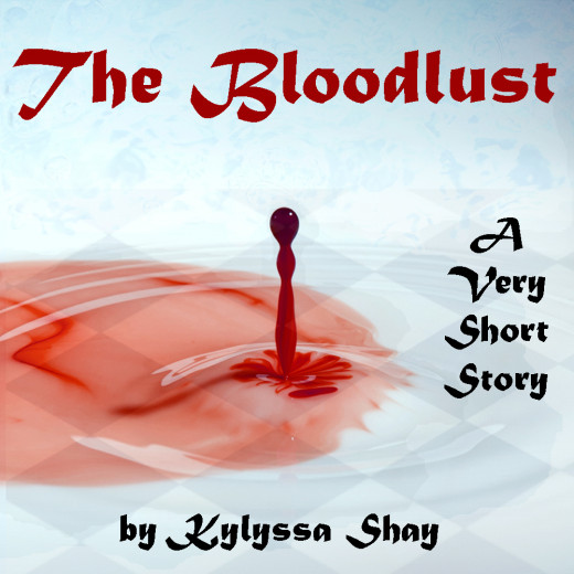 Blood splash in milk puddle