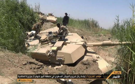 Lost M1 tank to ISIS