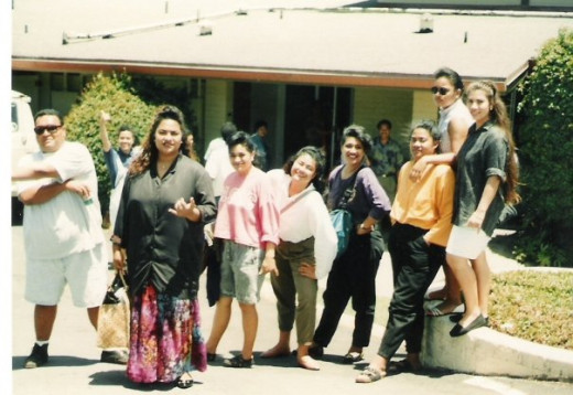 Students at Liahona High School, Tonga My daughter is on the far right.
