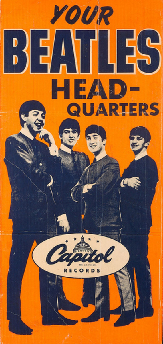 The Beatles Capitol ok Boyutlu Tantm Posteri Kaydediyor