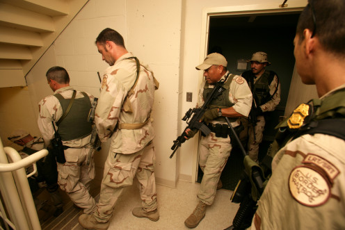 Border Agents respond to a call.