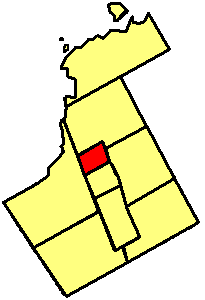 Map location of Newmarket in York Region, Ontario