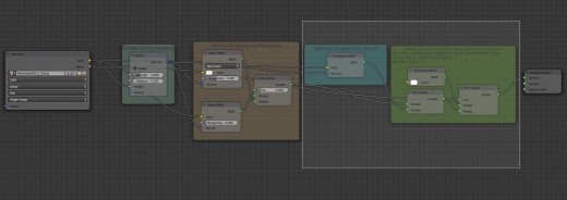 Selecting multiple nodes by pressing B and dragging with the mouse