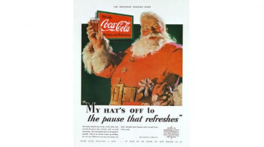 Haddon Sundblom painted the first Coca Cola Santa in 1931 using his neighbor as the model.