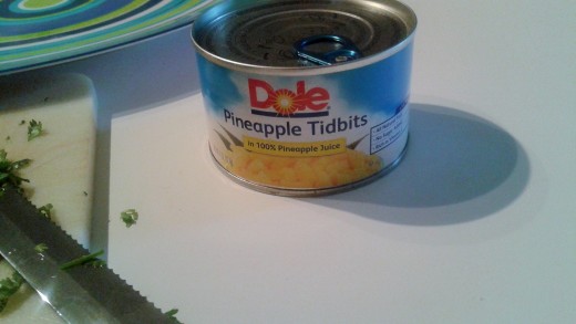 pineapple tidbits are the perfect size