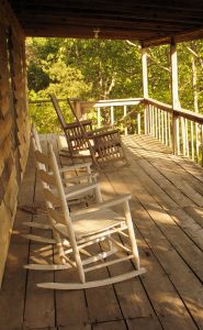 Rocking chairs on the front porch