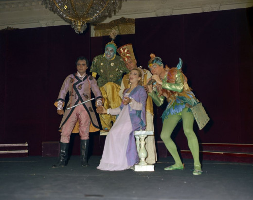 A performance of Die Zauberflote, by Mozart