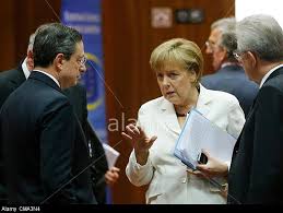 Merkel, Draghi (Head of ECB) and Junker