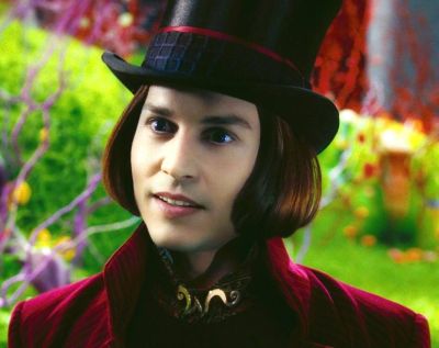 Willy Wonka portrayed by Johnny Depp