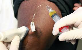 PRP Injection being given with ultrasound guidance