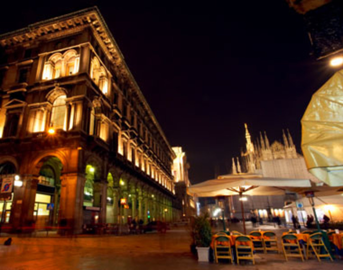 Milan at night