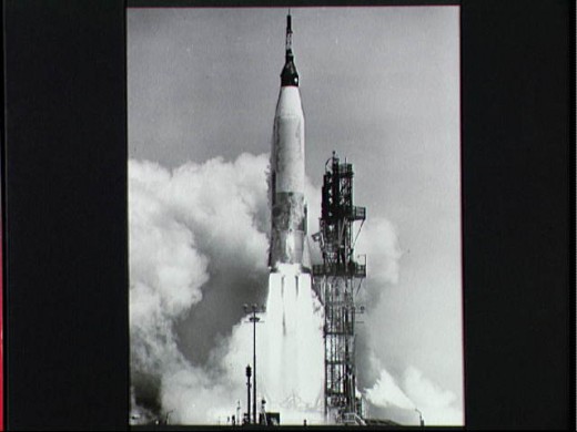 ALAN SHEPARD BLASTS OFF