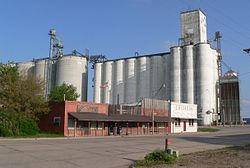 Downtown Funk with grain elevators