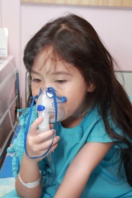 A Child Suffering from Asthma