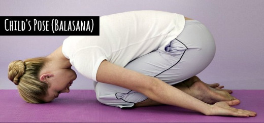 Child's Pose (Balasana) releases all type of stress and anxiety from the mind - YogaLily