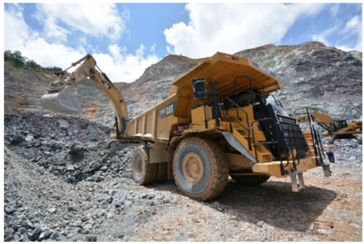 Open pit mining in the Bosawas Biosphere, Nicaragua