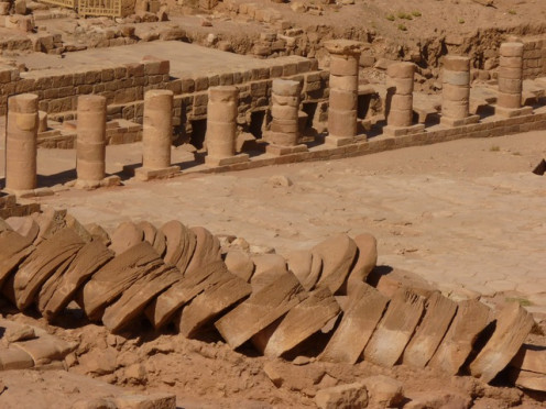 Excavation of Roman Archeological Site in Petra