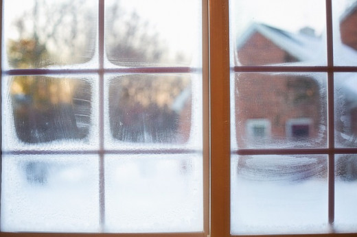 Frosted window pane