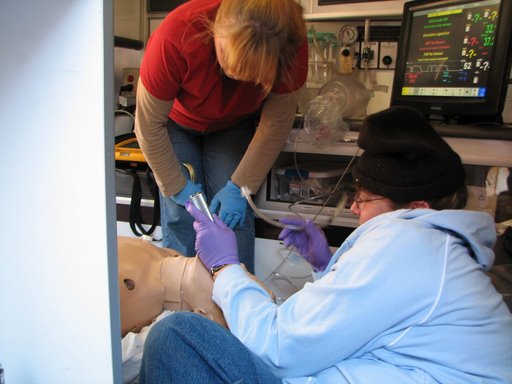 Intubating "Richard".  Image from personal collection.