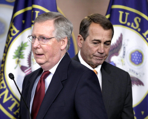 Mitch McConnell and John Boehner.
