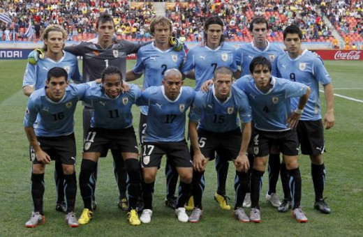 Uruguay Copa America winning squad of 2011