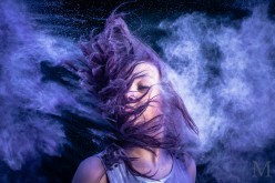 Colorful Portraits with Powder Paint