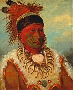 White Cloud, Head Chief of the Ioway - National Gallery of Art (1845)