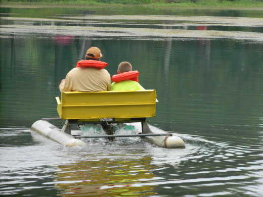 Floatin' off into the sunset