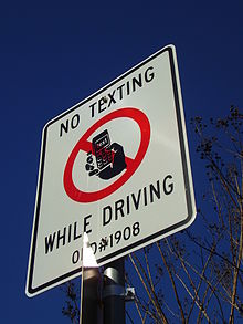 No driving and texting.