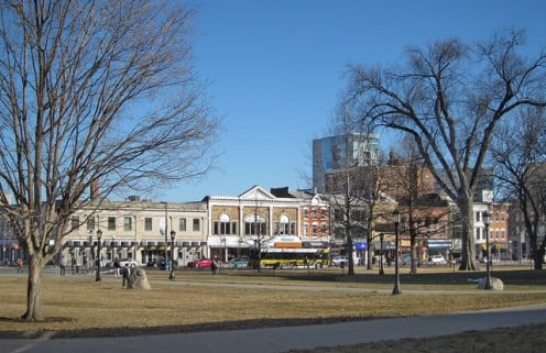The Old Capitol Area of Iowa City.