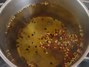 dissolve sugar in vinegar mixture on stove