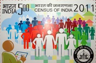 This is the postage stamp launched as to commemorate the occasion of 2011 census. 