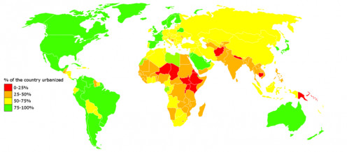 Degree of Urbanization *** 2012