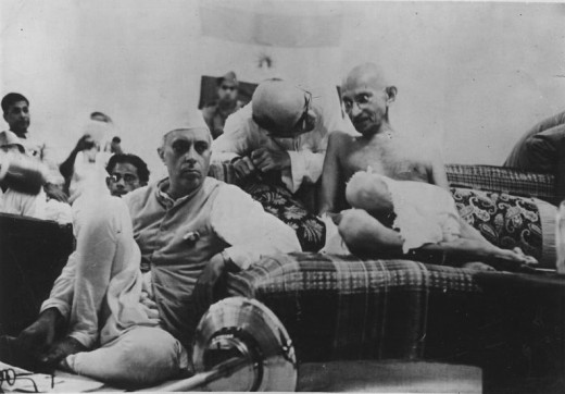 M.K Gandhi and Nehru (1942)