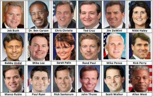 The GOP clown car occupants